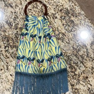 Eleni Malami Silk Tassle Bag